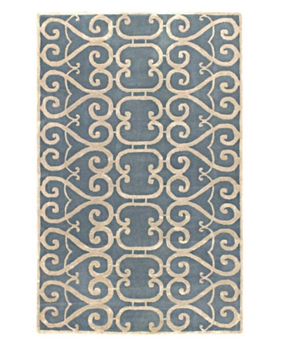 Ecarpetgallery Rugs Renaissance Abstract Rug, Light Blue, 5′ x 8′