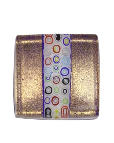 Eccolo Millefiori Bar Paperweight [Gold/Multi]