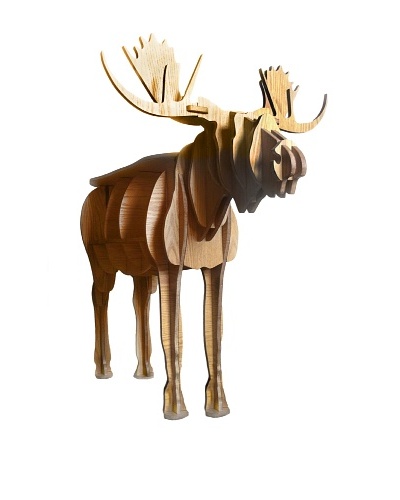 Eco Décor Standing Animal Oak Decorative Reindeer Table