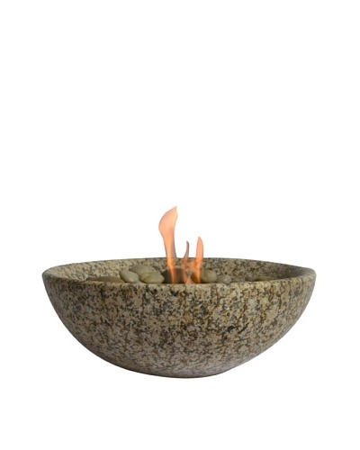 Eco-Flame Granite Firebowl, Tan