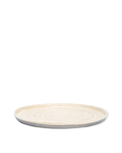 Ecorce d'Orange Hand-Painted Bamboo Tray [Granite]