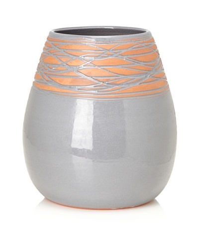 Ecorce d’Orange Hand-Made Ceramic Vase [Grey]