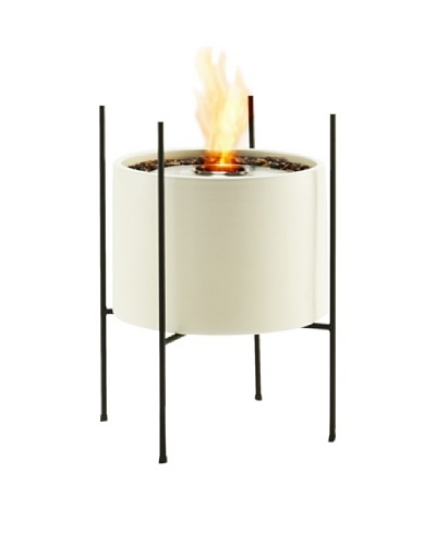 EcoSmart Cylinder Vessel in Stand, White
