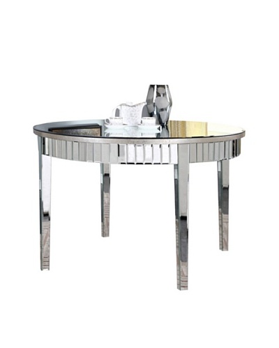 Mirage Round Table, Silver Leaf