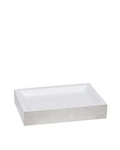 Elegant Home Fashions Legend Soap Dish, Turtledove/Pearl