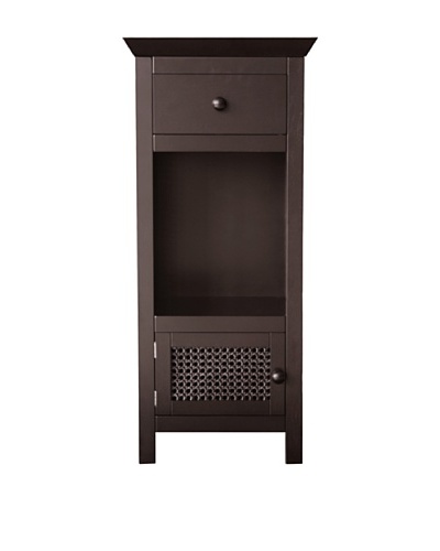 Elegant Home Fashions Savannah Floor Cabinet, Dark Espresso