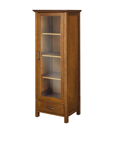 Elegant Home Fashions Avery Linen Cabinet with Door and Drawer