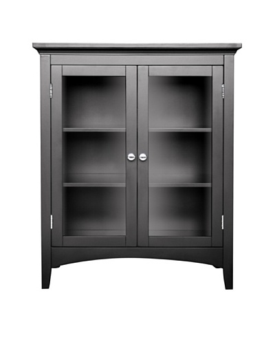 Elegant Home Fashions Madison Avenue Double-Door Floor Cabinet, Espresso