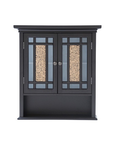 Elegant Home Fashions Whitney Wall Cabinet, Dark Espresso