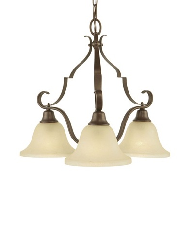 Feiss Vista 3-Light Chandelier, Corinthian Bronze