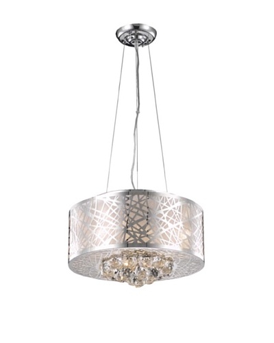 Elegant Lighting Prism 4-Light Pendant, Chrome