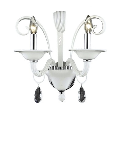 Elegant Lighting Muse Wall Sconce, White