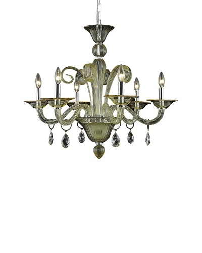 Elegant Lighting Muse 6-Light Chandelier, Yellow