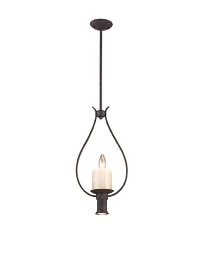 Elk 14004/1+1 Cambridge 1+1 Light Pendant In Moonlit Rust