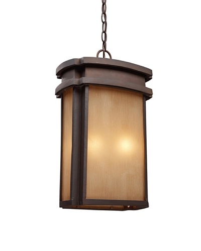 Elk 42143/2 2-Light Outdoor Pendant In A Clay Bronze Finish