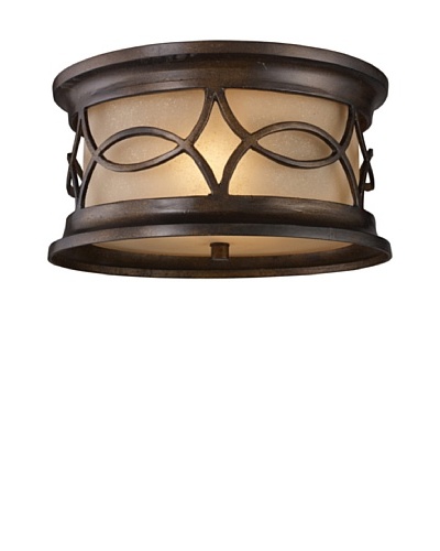 Elk 41999/2 Burlington Gate 2-Light Outdoor Flush Mount In Hazelnut Bronze