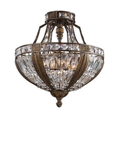 Artistic Lighting Millwood 6-Light Semi-Flush in Antique Bronze