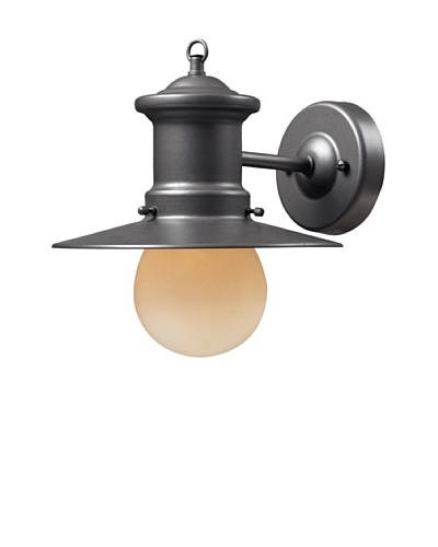 Artistic Lighting Maritime 1 Light 10 Outdoor Sconce, Graphite