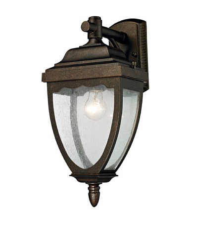 Artistic Lighting Brantley Place 1 Light 19 Outdoor Sconce, Weathered Rust