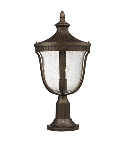 Elk Lighting 27003/1 Worthington One Light Outdoor Post Light, Weathered Rust