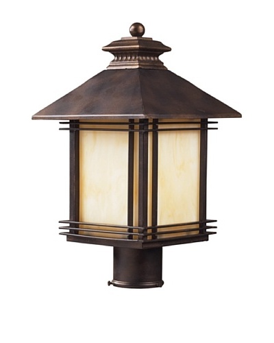 Artistic Lighting Blackwell 1 Light 18″ Outdoor Post Light, Hazelnut Bronze