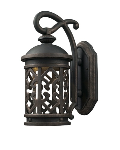 Artistic Lighting Tuscany Coast 1 Light 14″ Outdoor Sconce, Weathered Charcoal