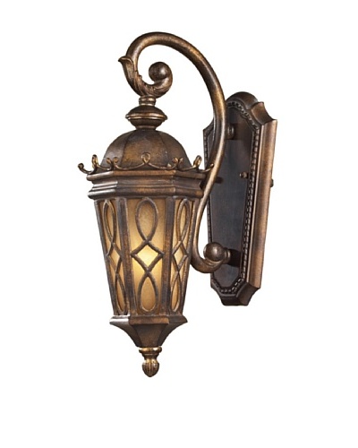 Artistic Lighting Burlington Junction 1 Light 18 Outdoor Sconce, Hazelnut Bronze