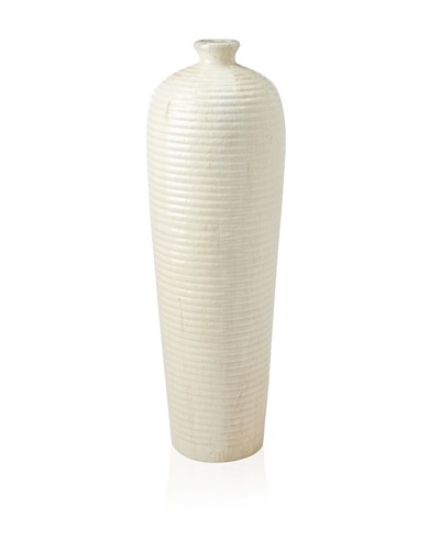 Emissary Tall Ridges Vase [Ivory]