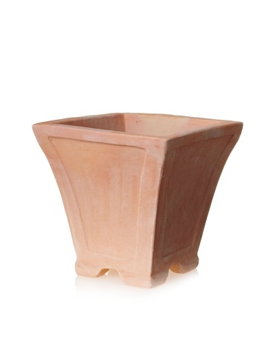 Emissary Square Terracotta Planter with Feet [Terracotta]