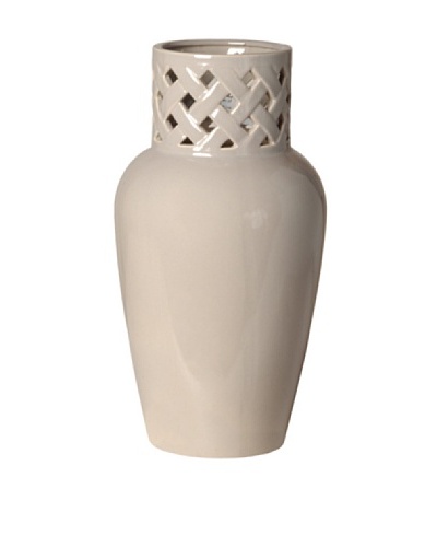 Emissary Ceramic Criss-Cross Vase