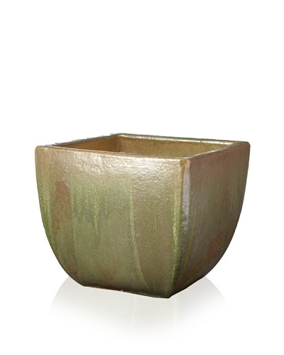 Emissary Square Tapered Pot [Brown/Moss]