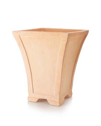 Emissary Garden Square Terracotta Planter with Feet