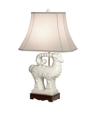 Emissary Lighting Antelope Lamp, White