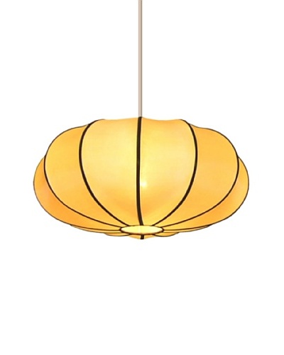 Emissary Lighting Pumpkin Pendant Lamp, Orange Cream