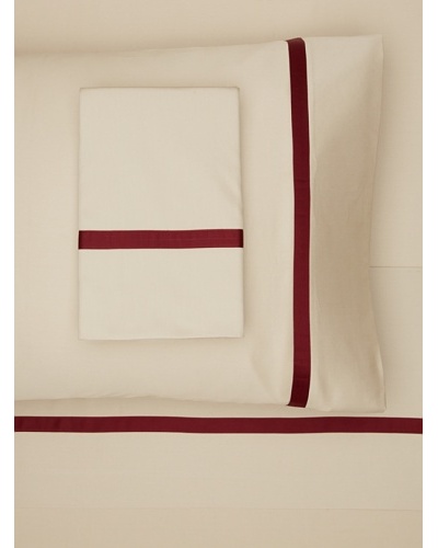 Errebicasa Egadi Sheet Set [Taupe/Wine]