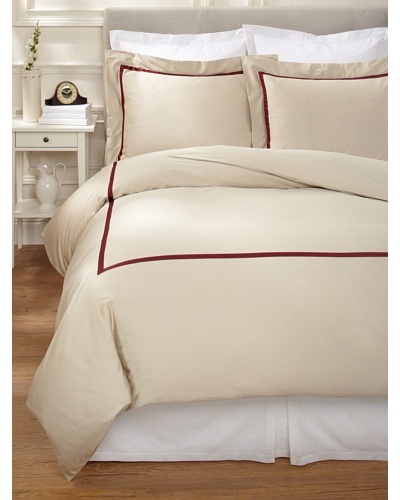 Errebicasa Egadi Duvet Cover Set [Taupe/Wine]