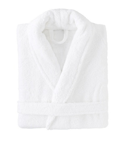 Espalma Shawl-Collar Kimono Signature Robe [White]