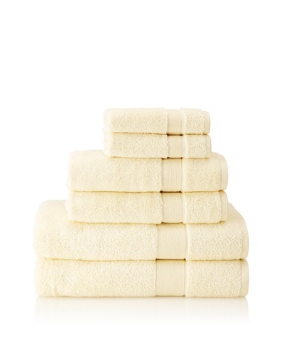 Espalma 6-Piece Signature Bath Towel Set [Custard]