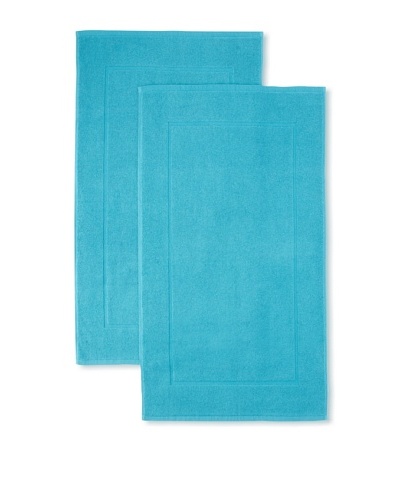 Espalma Set of 2 Prestige Tub Mats, Peacock, 20 x 32