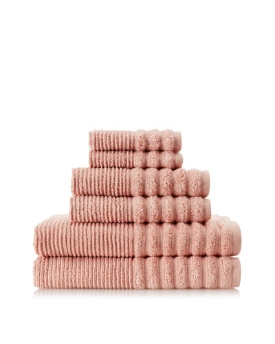 Espalma Boucle Rib 6-Piece Towel Set, Bisque