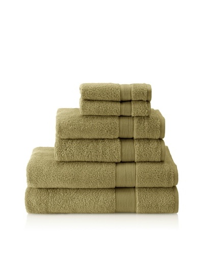 Espalma 6-Piece Signature Bath Towel Set, Olive