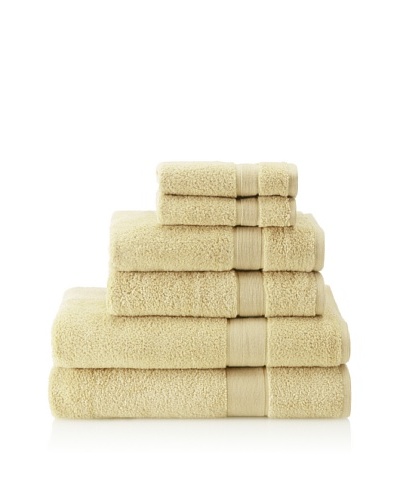 Espalma 6-Piece Signature Bath Towel Set, Leek