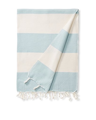 Esplama Turkish Towel Adana, Ivory/Seafoam