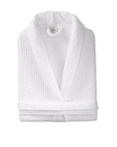 Esplama Cuddle Rib Robe, White