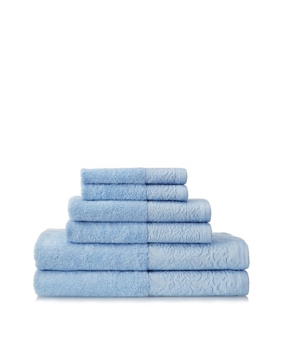 Espalma 6-Piece Jardin Bath Towel Set, Powder Blue