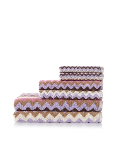 Esplama Zig Zag 6-Piece Set, Mauve