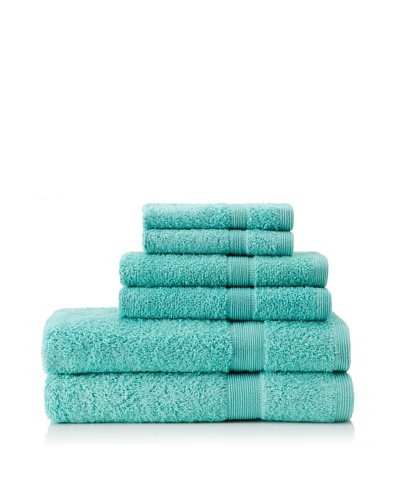 Esplama Set of 6 Egyptian Estate Towels, Bermuda