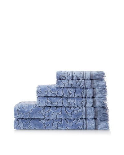 Esplama 6-Piece Baroque Towel Set, Stonewash