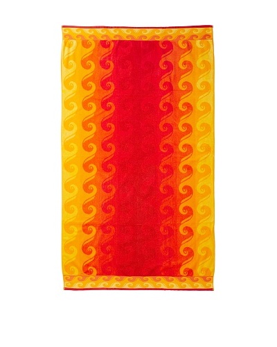 Esplama Surf Beach Towel, Hot Orange