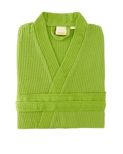 Esplama Club Waffle Resort Robe, Lime, 39